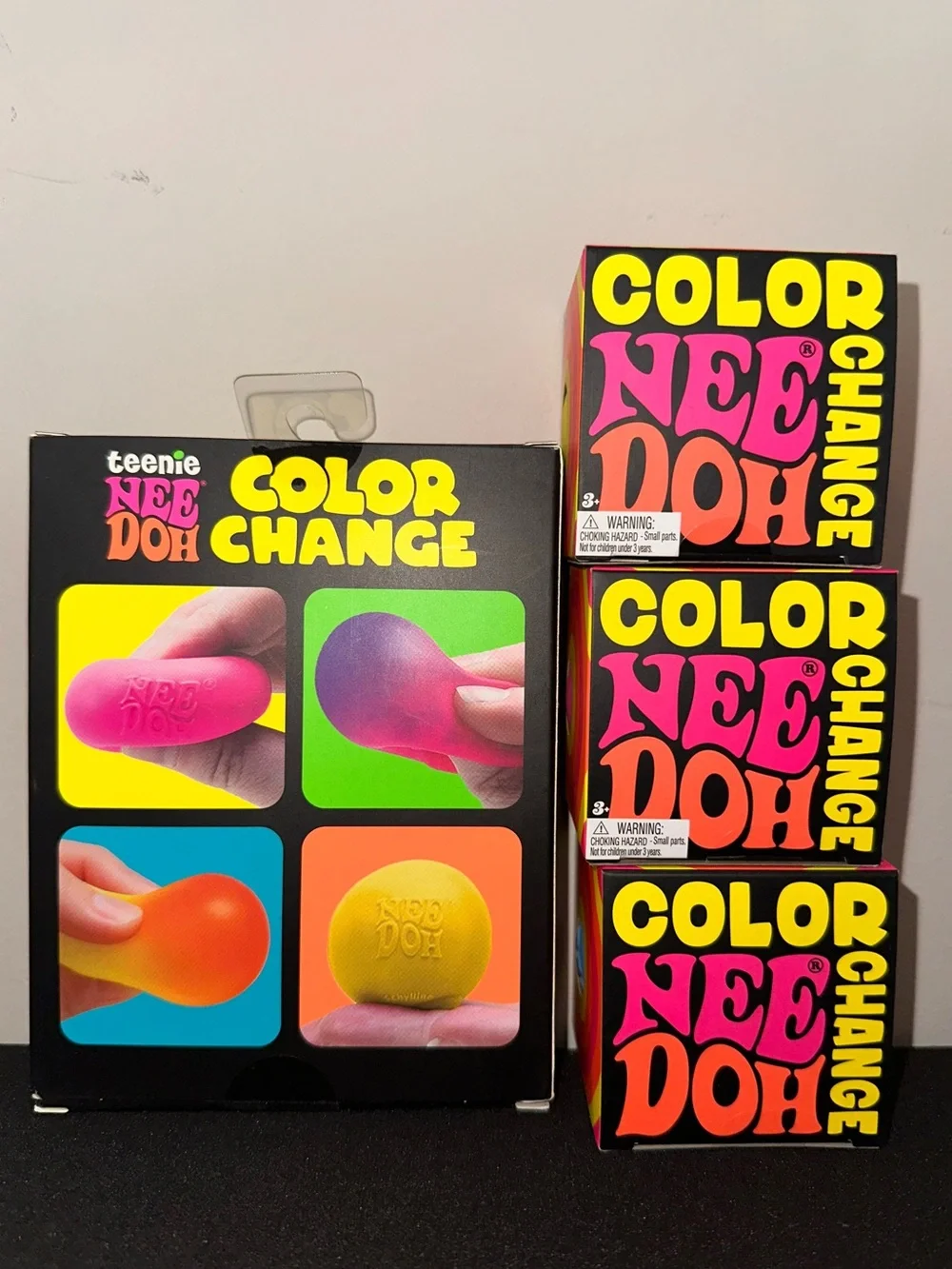 NeeDoh Color Change Squishy TRIO & QUAD BUNDLE - NWT (7 items total)